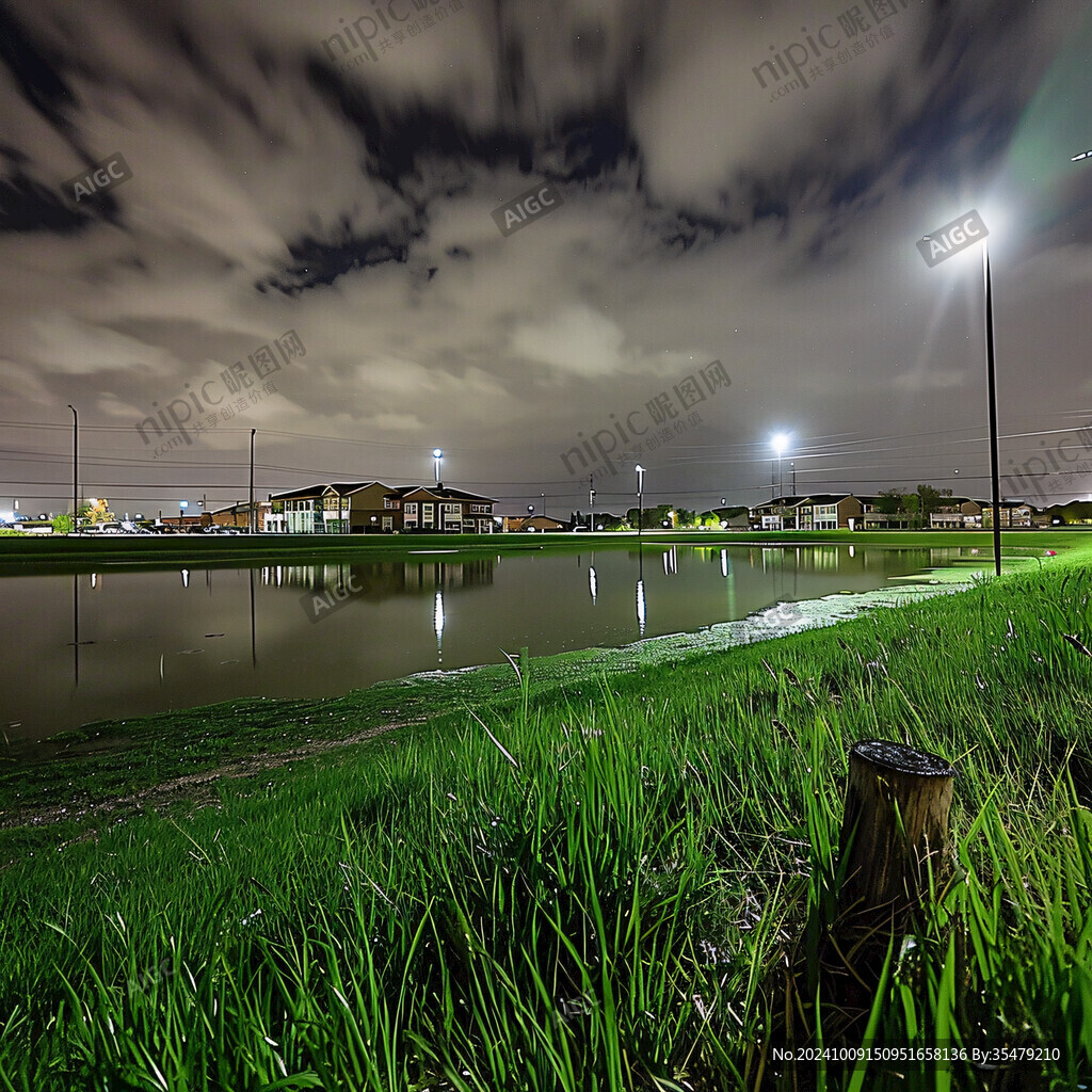 青春足球場夜景