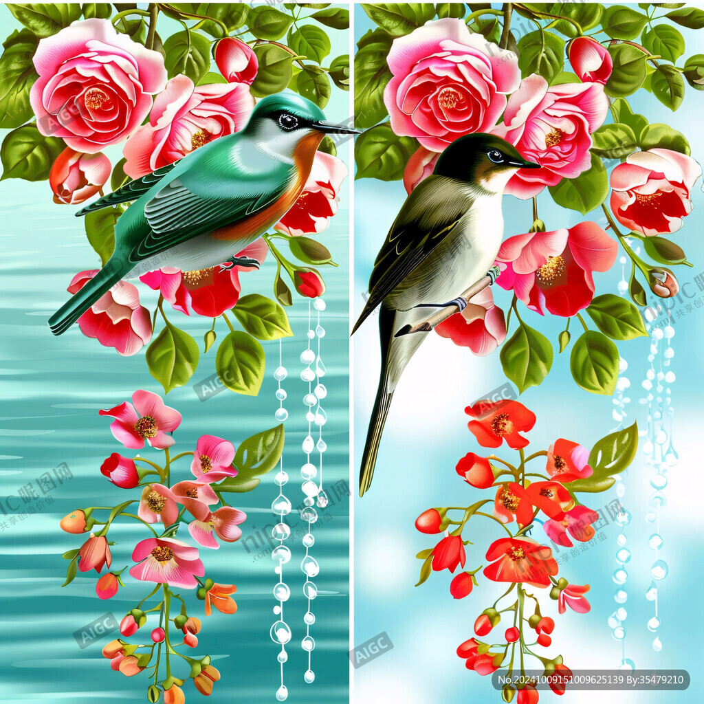 下載花鳥圖模板下載