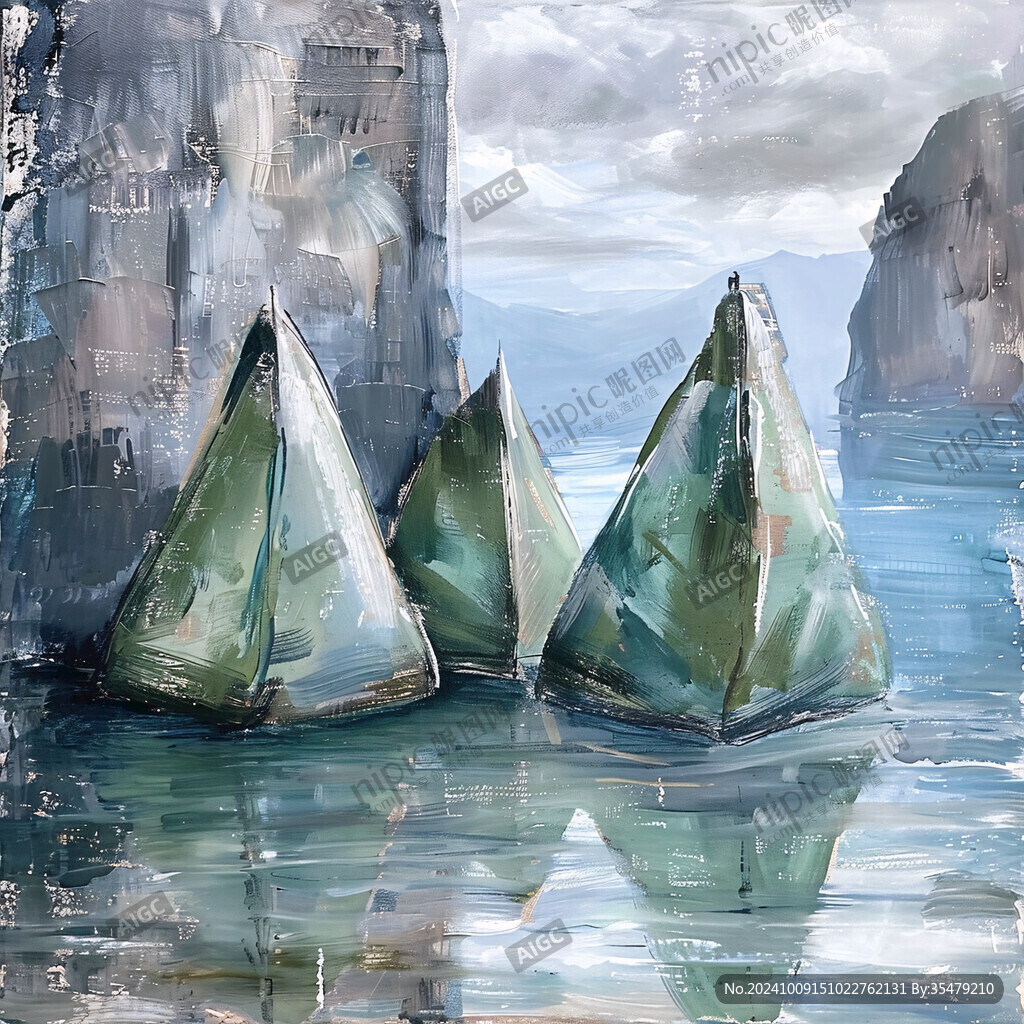 小船藝術畫