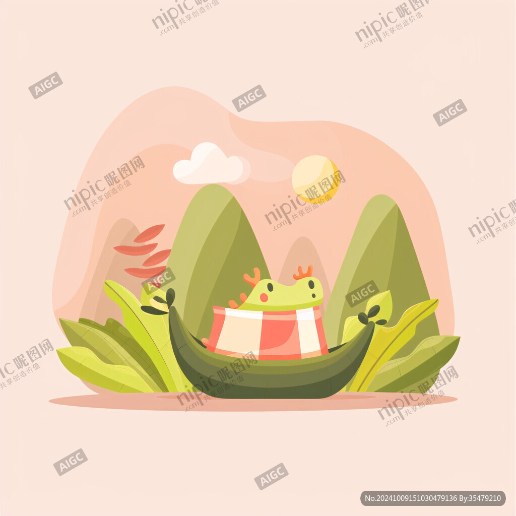卡通端午節(jié)插畫