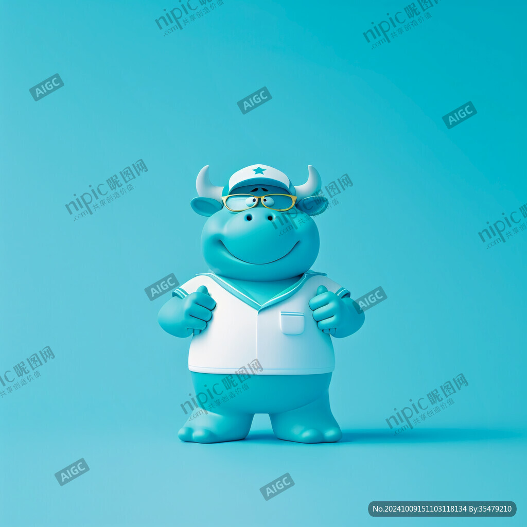 小牛博士做邀請(qǐng)動(dòng)作