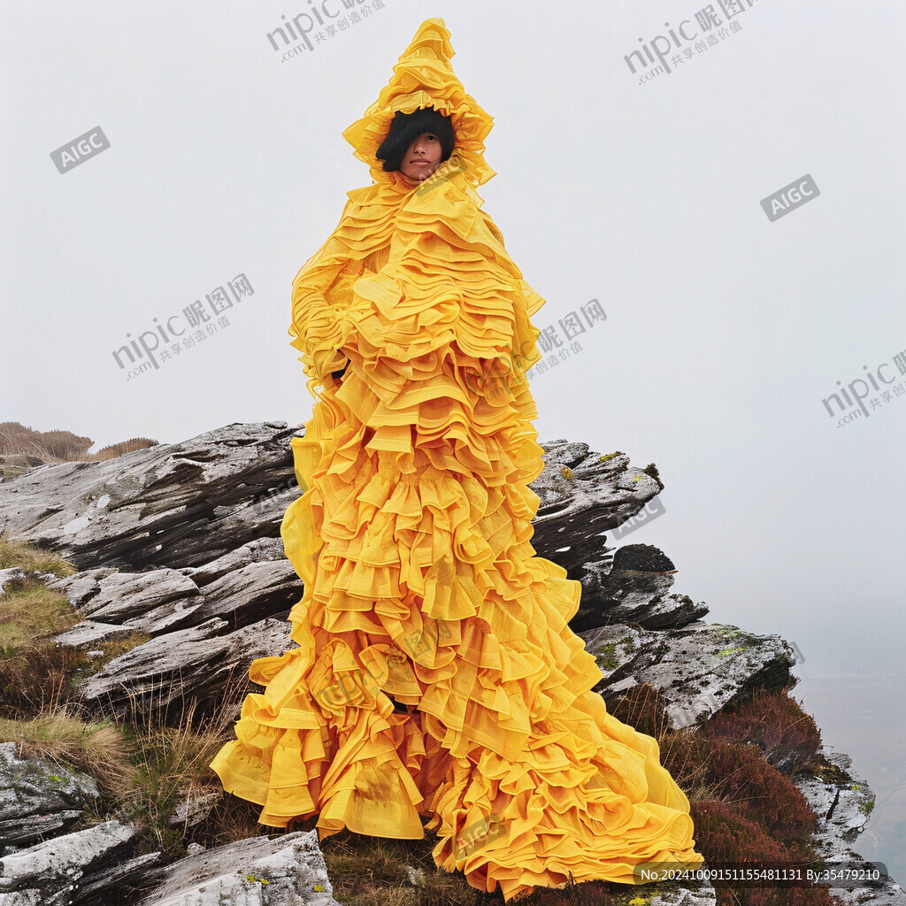 夸張變形褶皺立裁