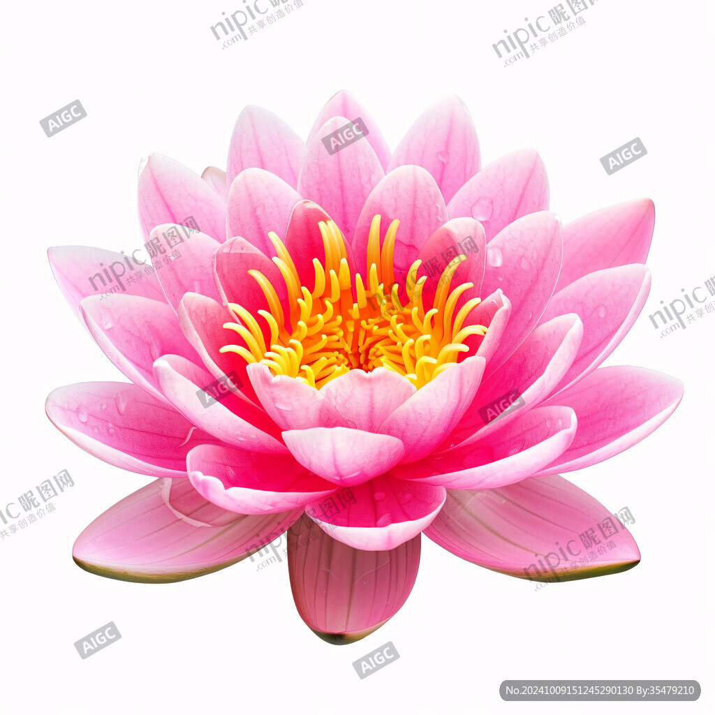 粉紅色荷花素材