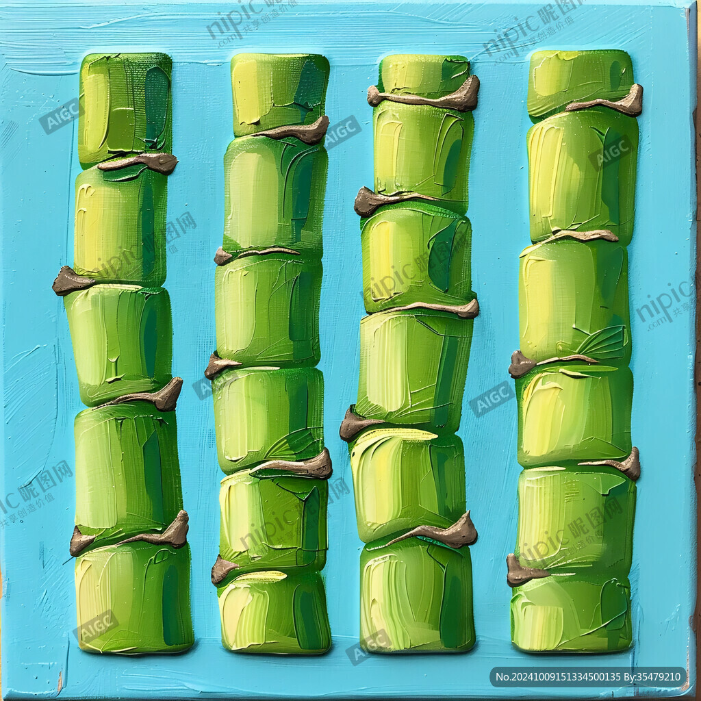 竹筒粽子插畫