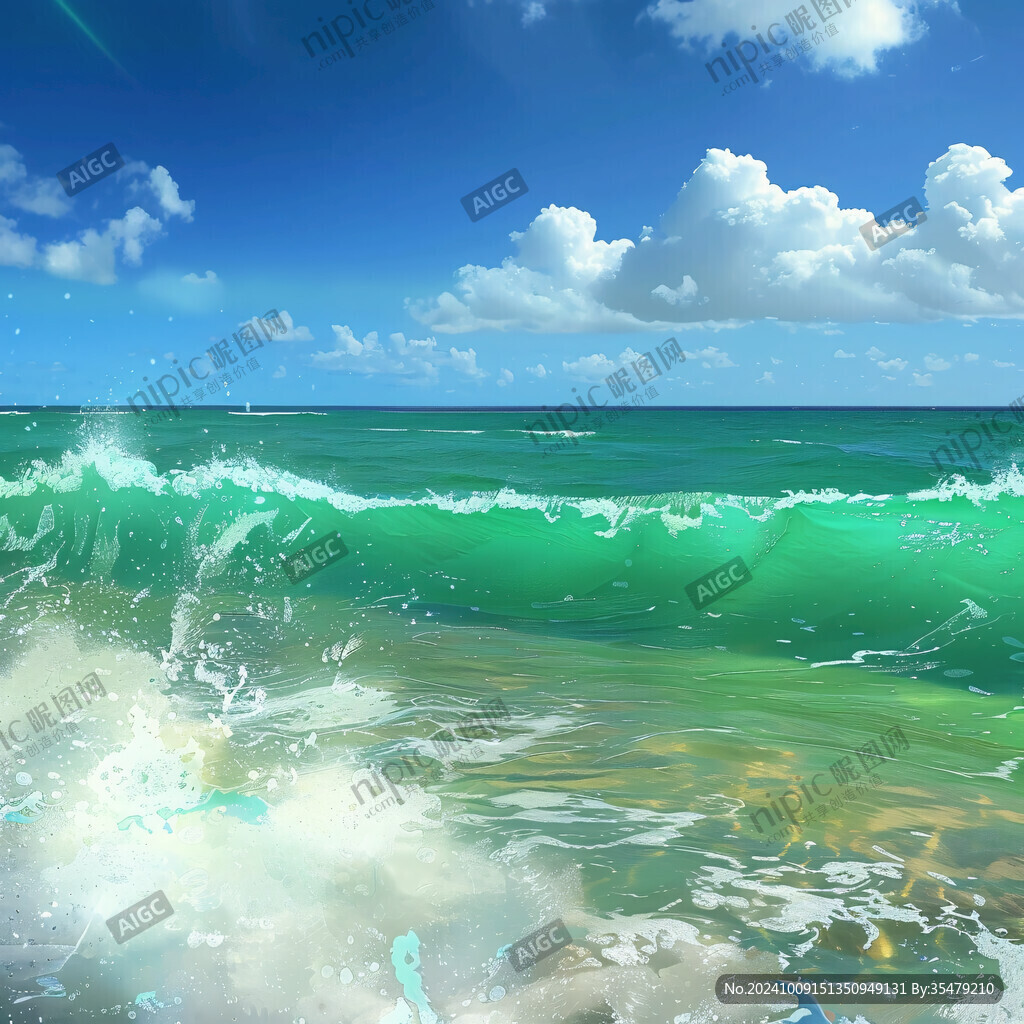海水手繪素材