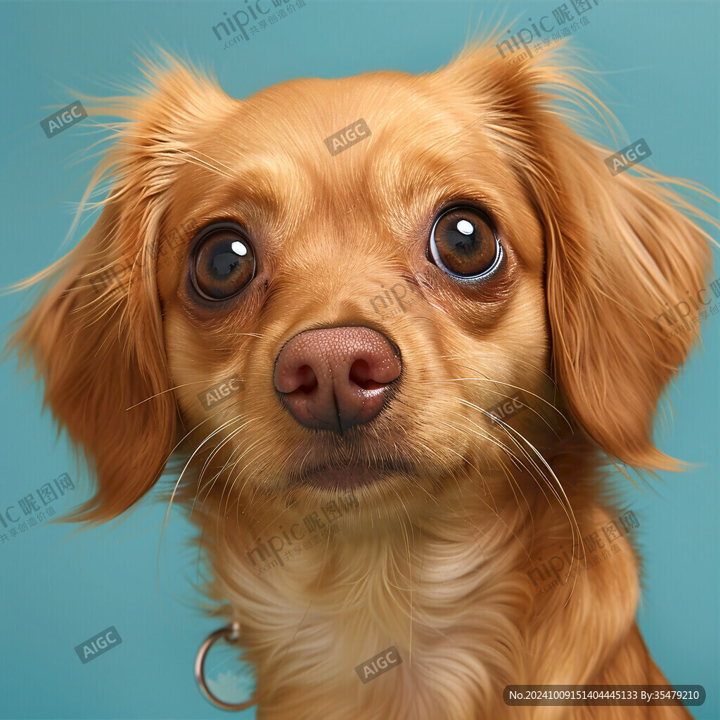 狗狗寫(xiě)實(shí)插畫(huà)