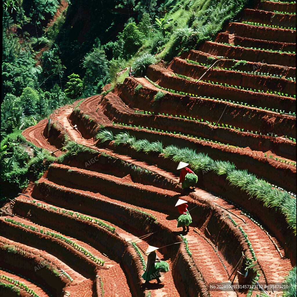 紅土地上的勞動(dòng)人民