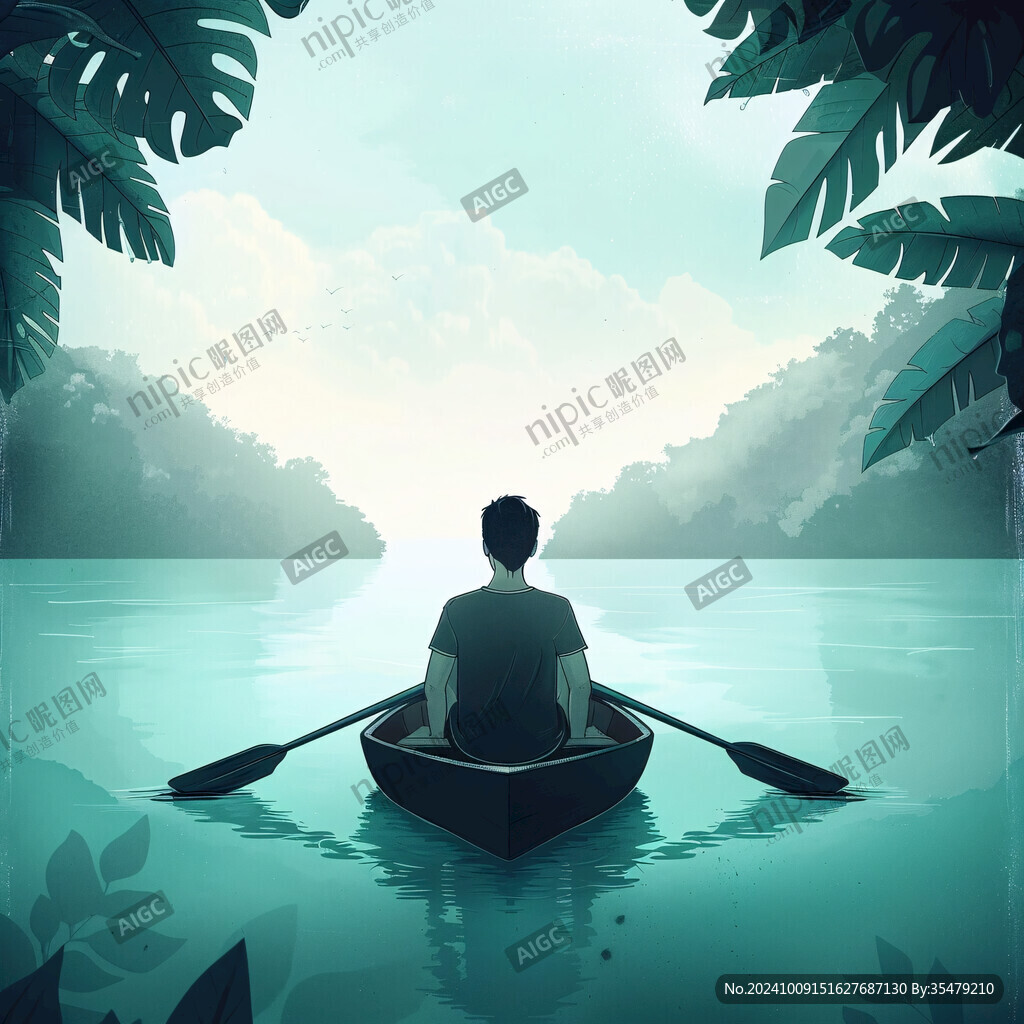 旅游廣告大自然漁舟