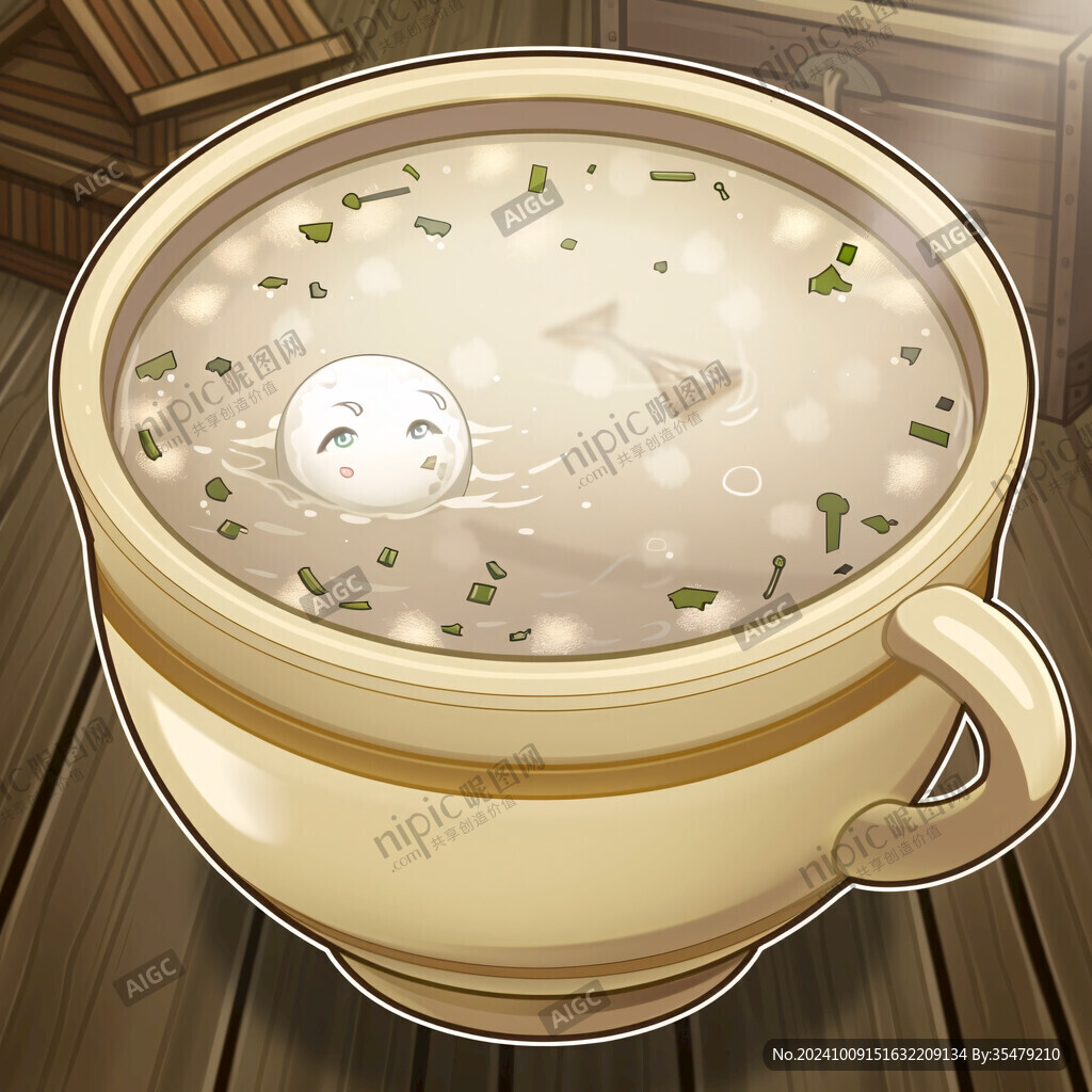 滑蟶湯插畫