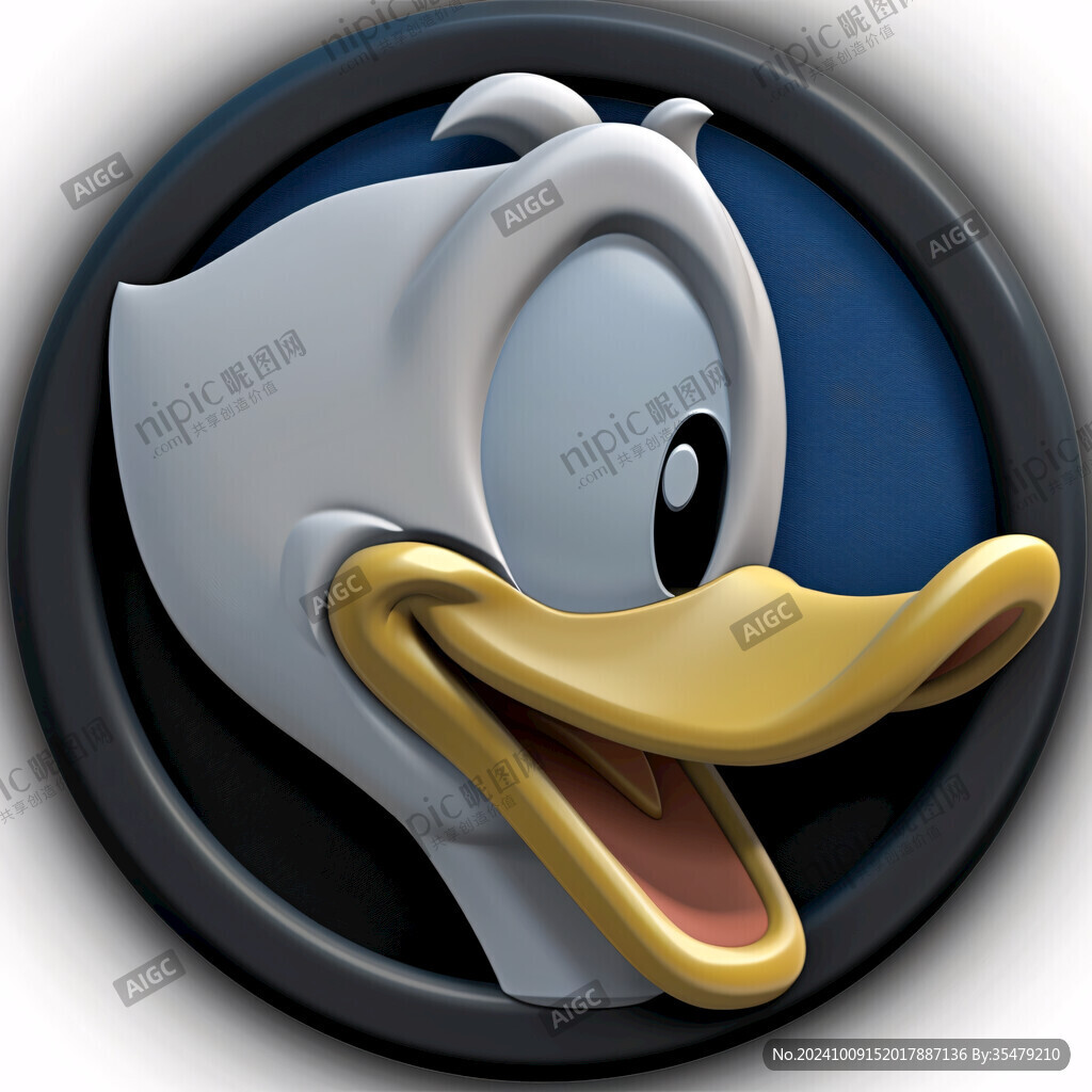 卡通小黑鴨logo