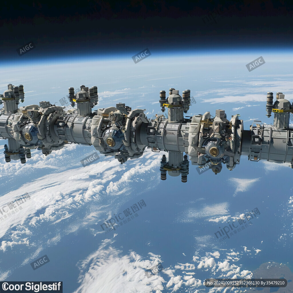宇宙空間站宇航員太空