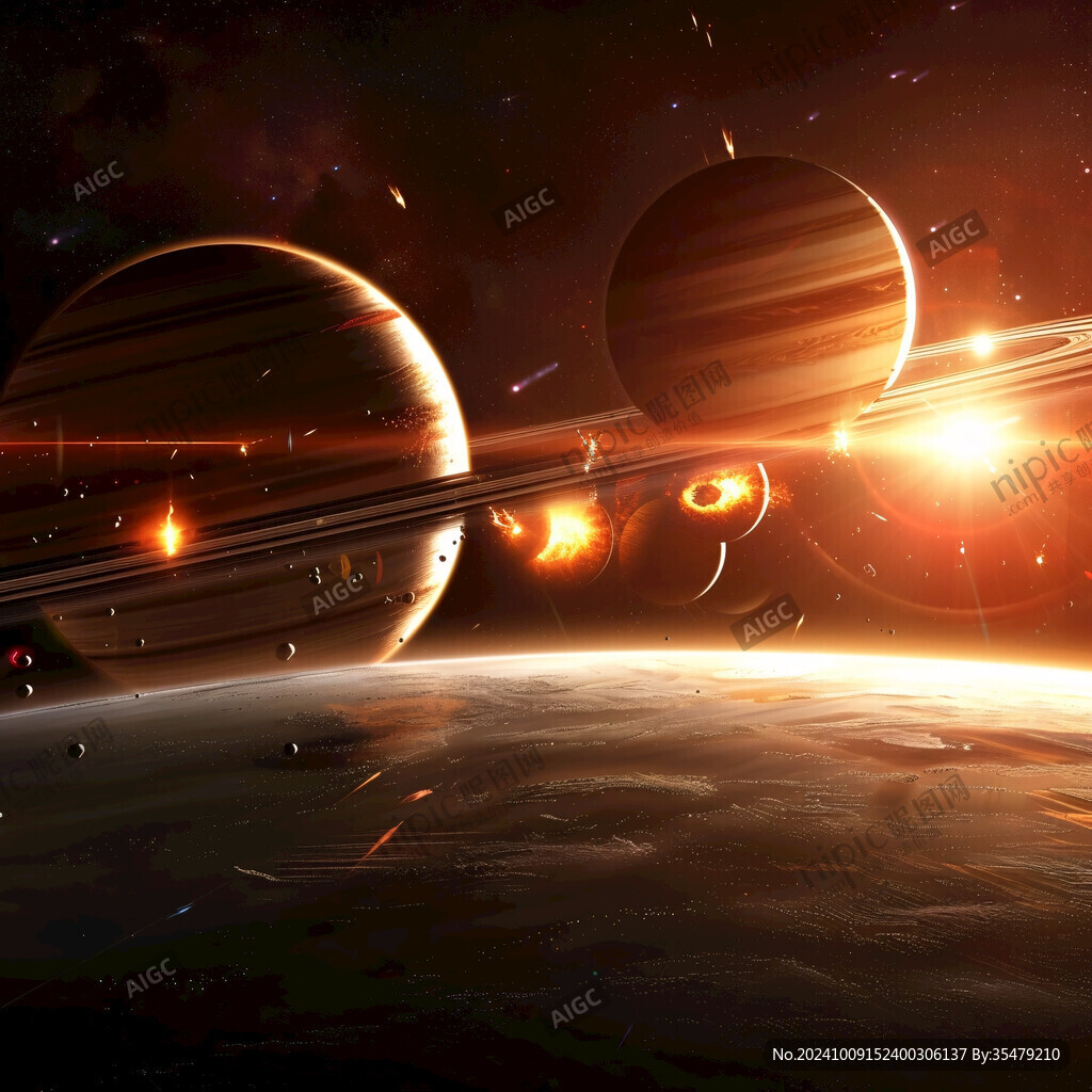 宇宙星空三體天啟星球