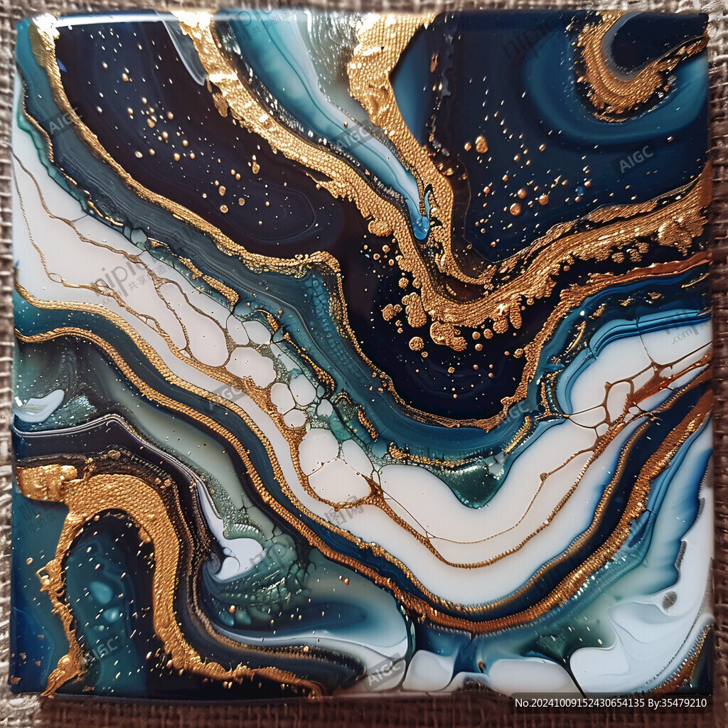 流彩畫流體畫