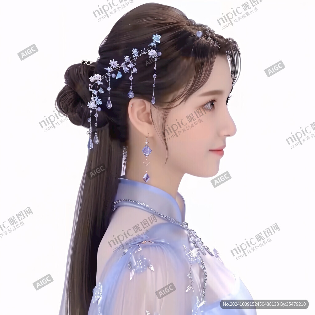 丫鬟髻少女