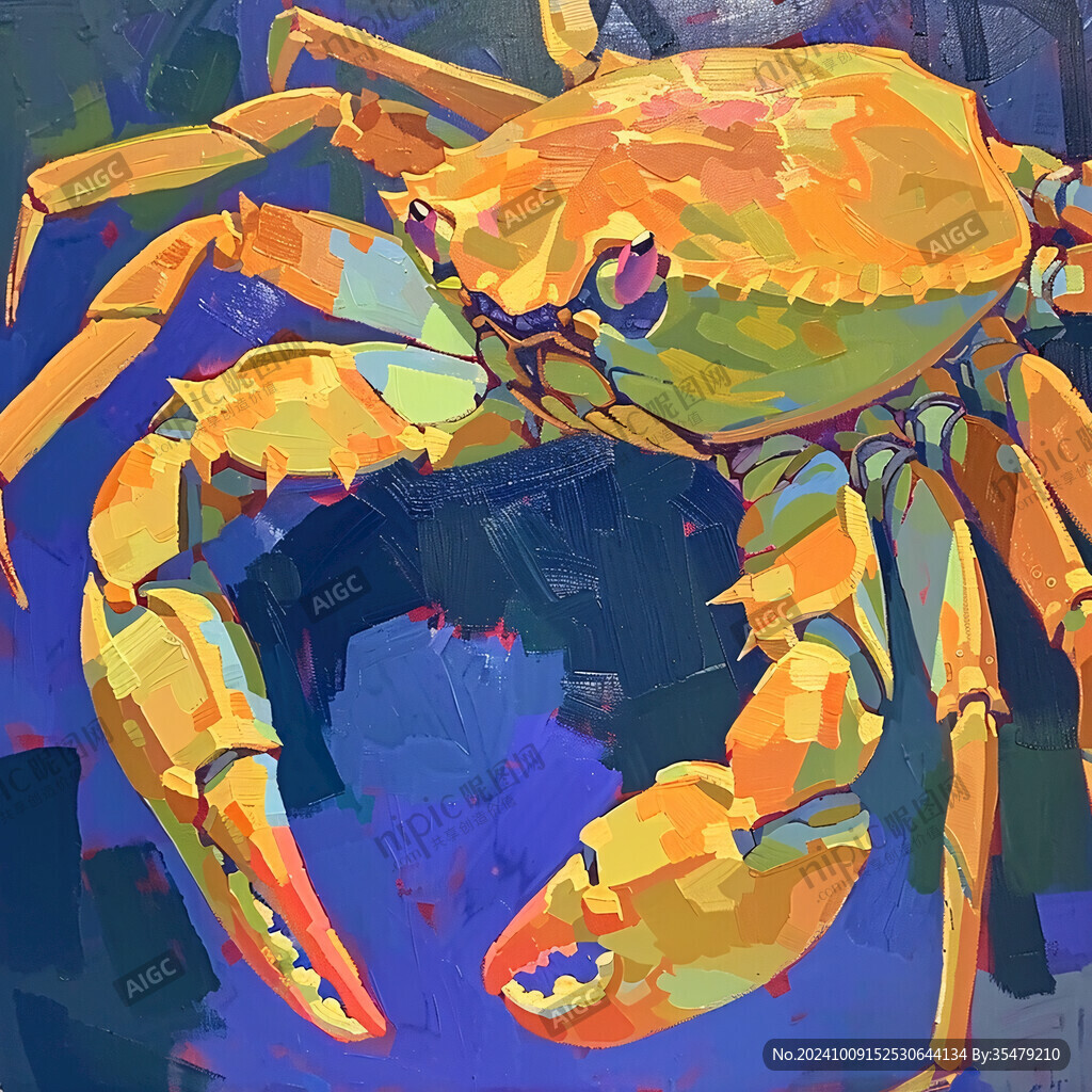 河蟹插畫