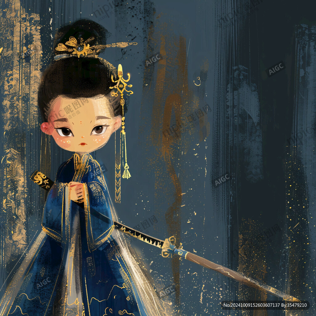 q版皇后插畫