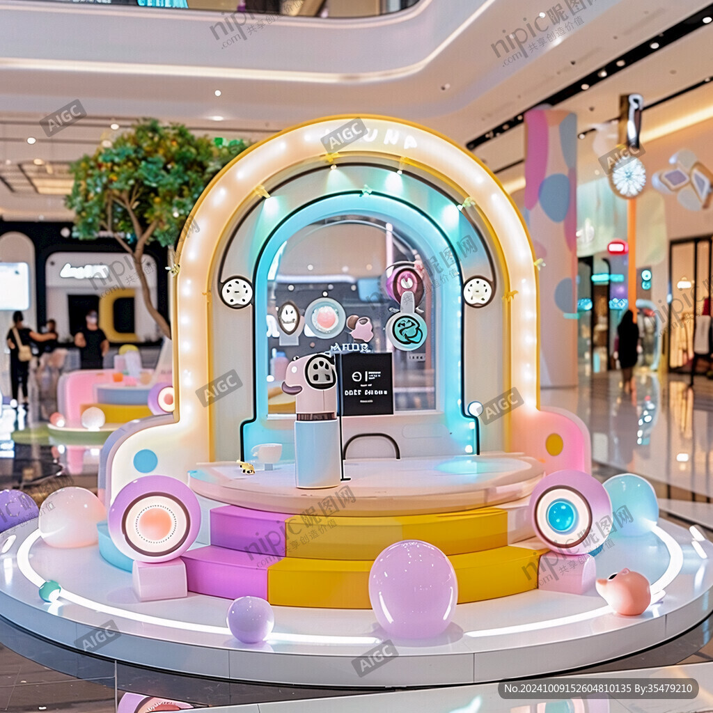 618中庭美陳布置