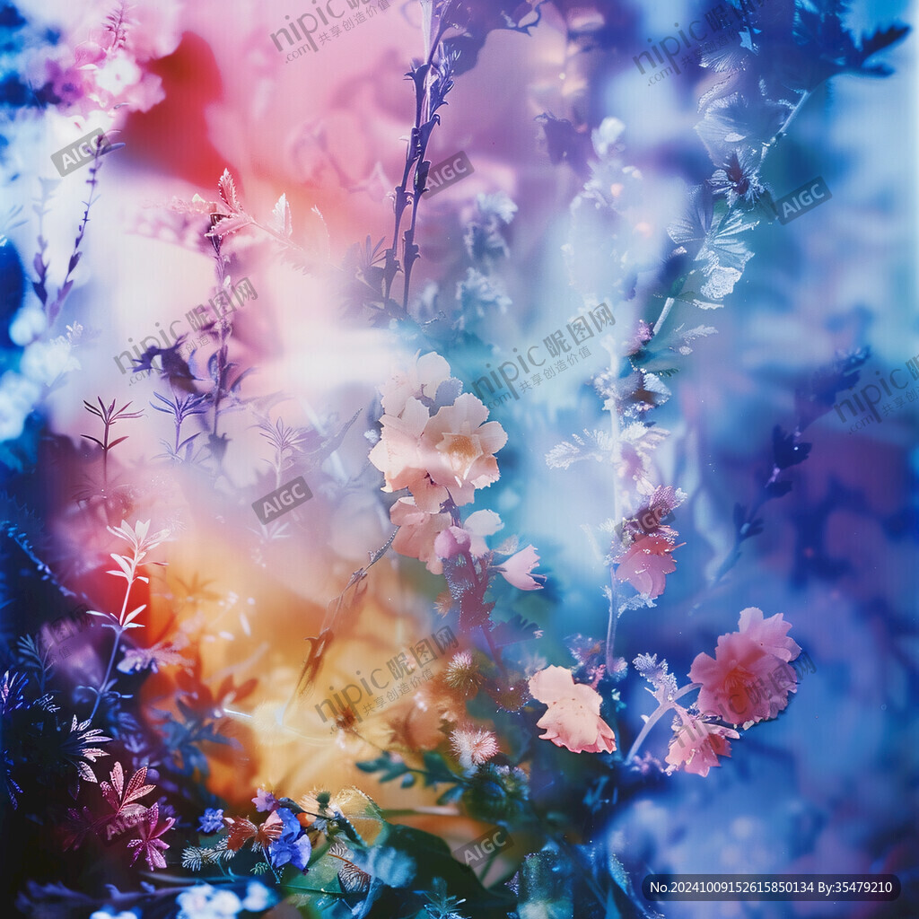 夢(mèng)幻背景杏花杜鵑花