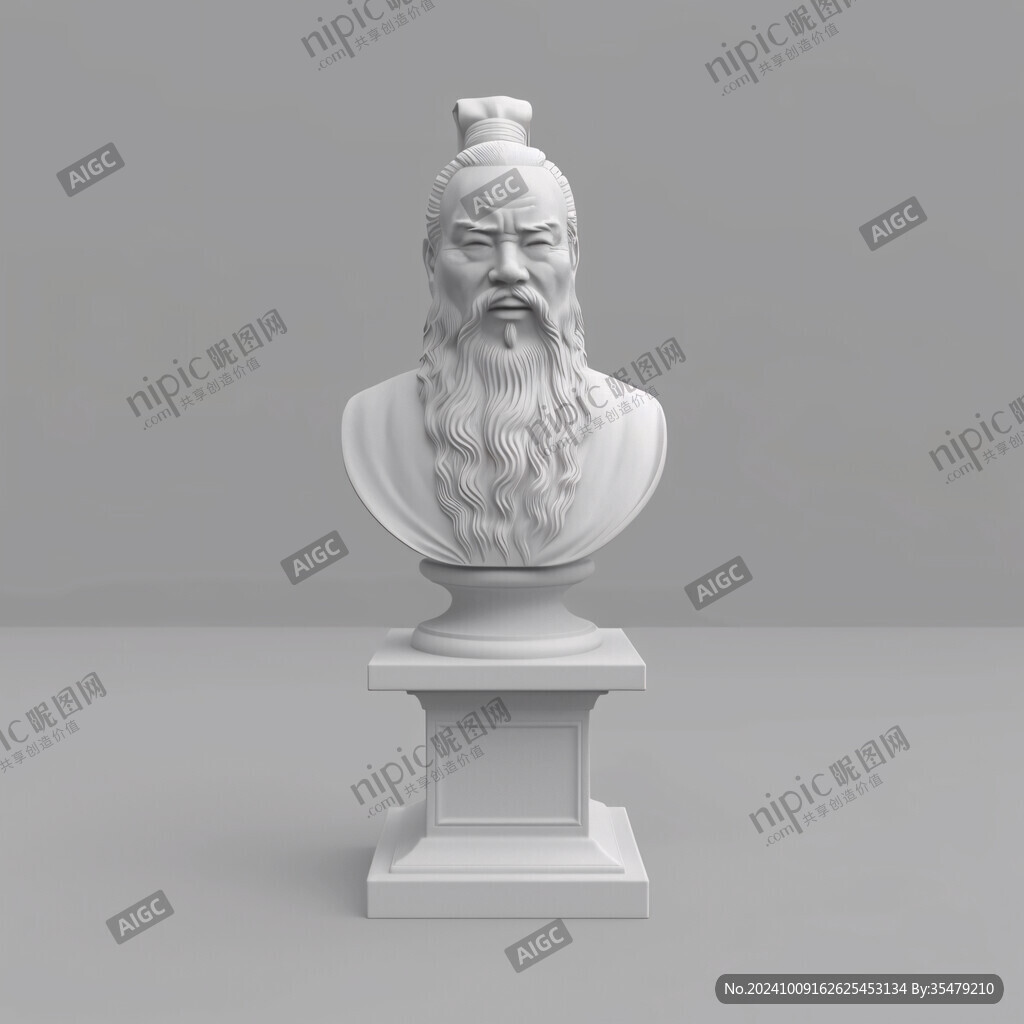 智者頭像雕塑