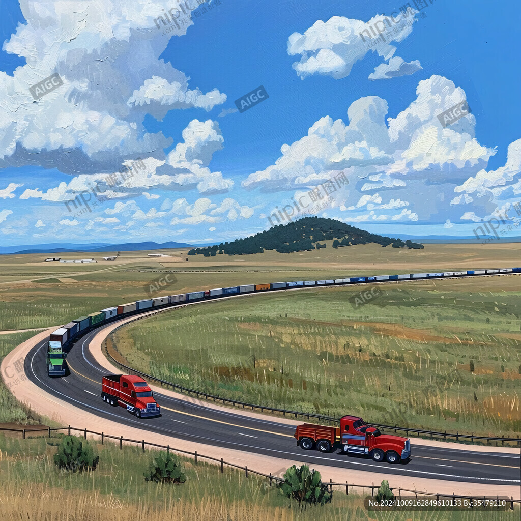 公路風景畫