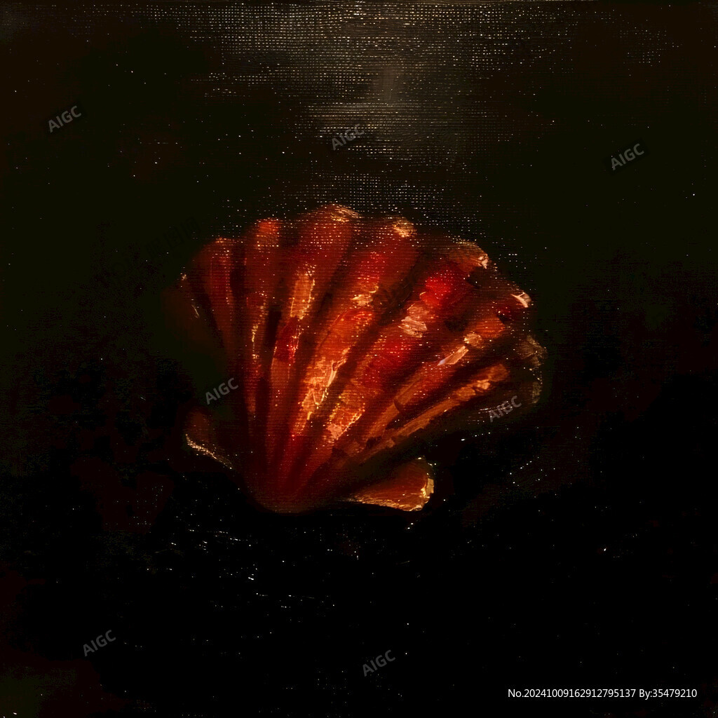 油畫海扇蛤