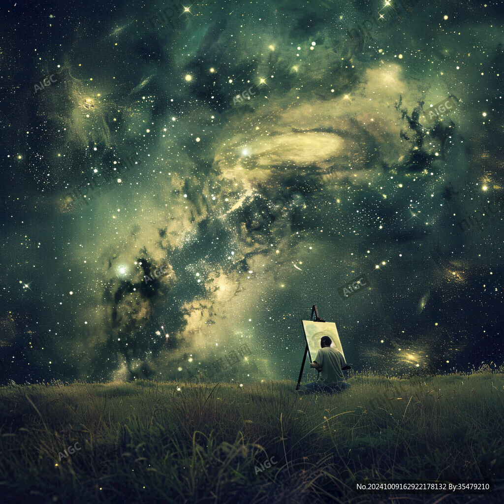 拍照星空立體畫