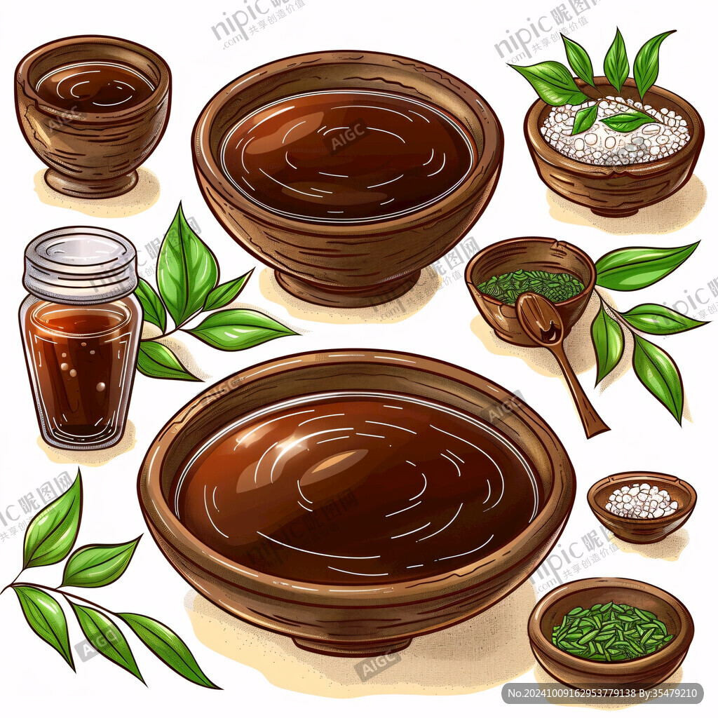調味醬料插畫素材