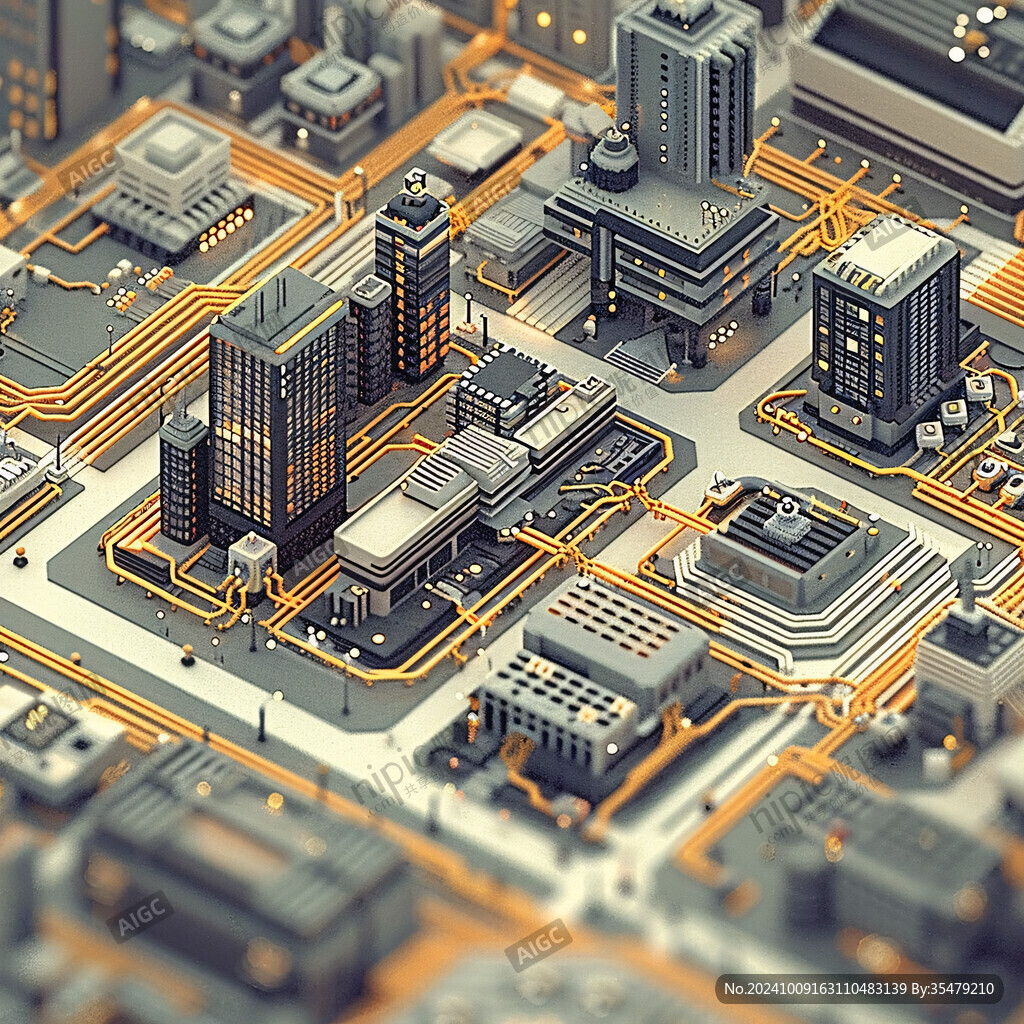 橙色科技城市