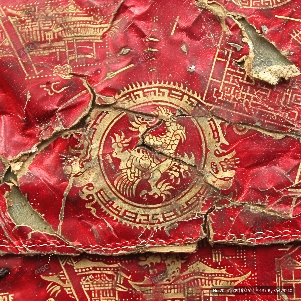 江綢織四團(tuán)金龍日月章