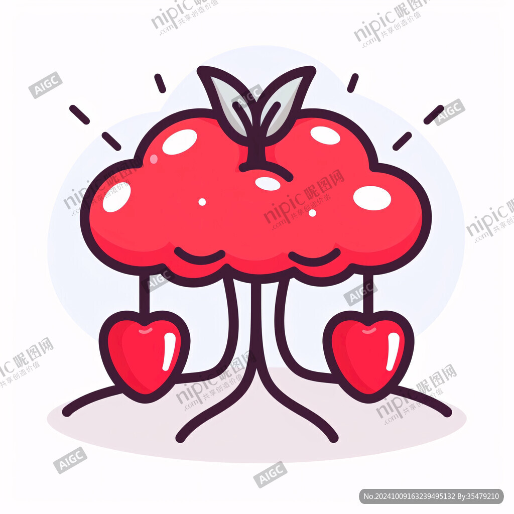 創意櫻桃插畫