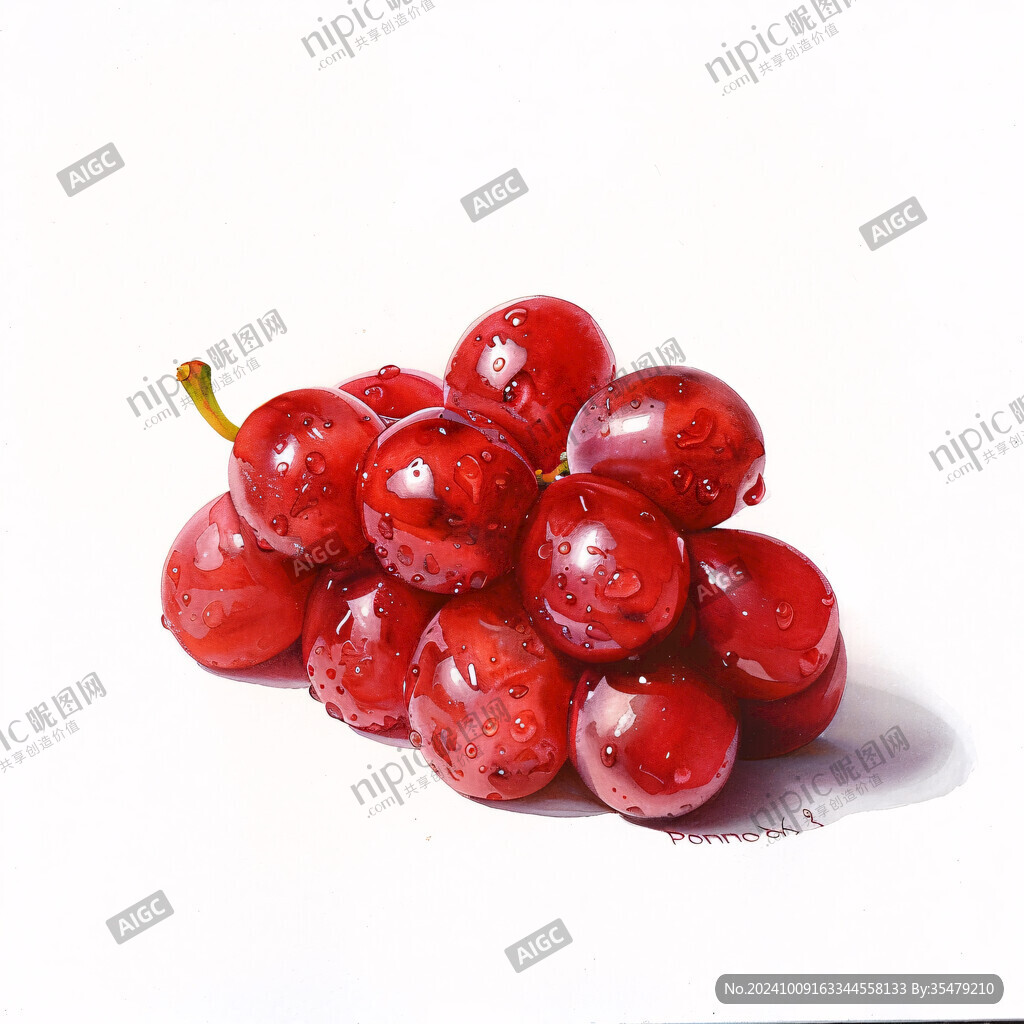 小紅提素材