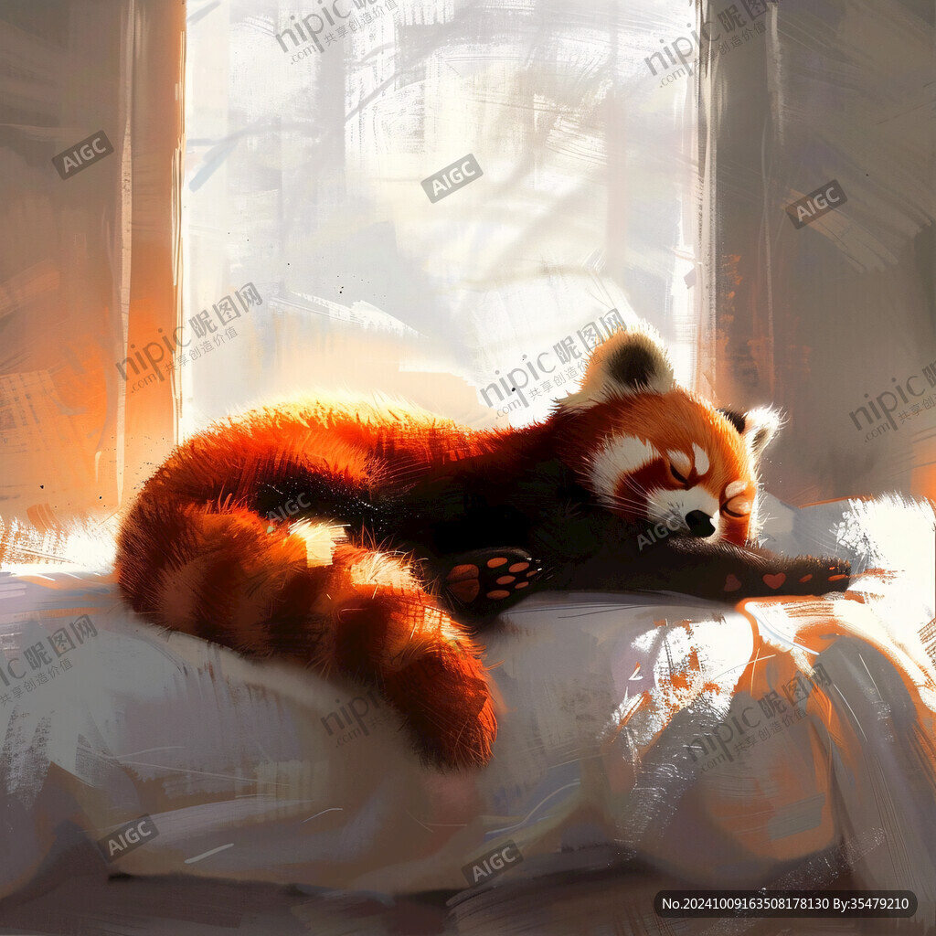 小浣熊插畫