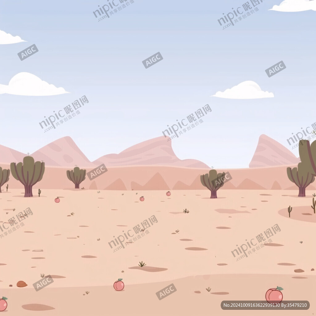 沙漠風景插畫