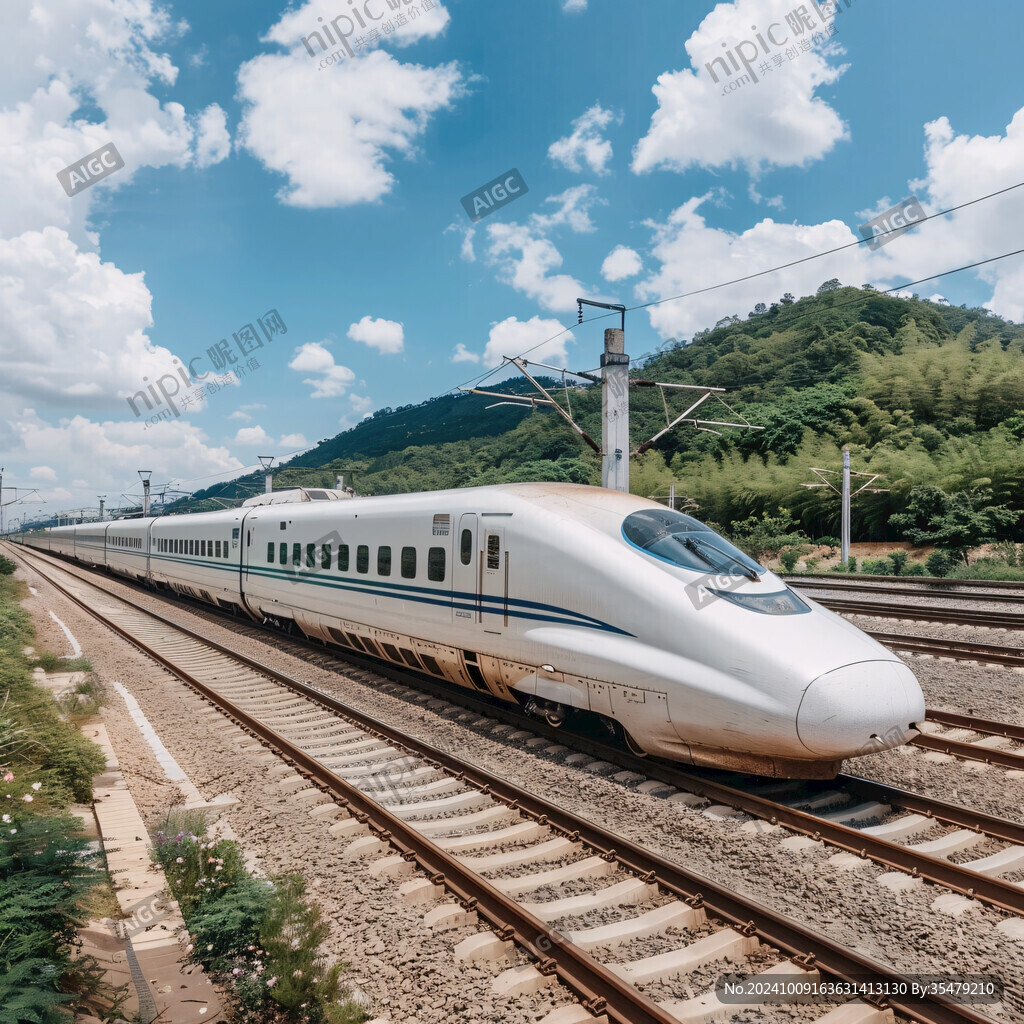 和諧號(hào)列車(chē)動(dòng)車(chē)高鐵