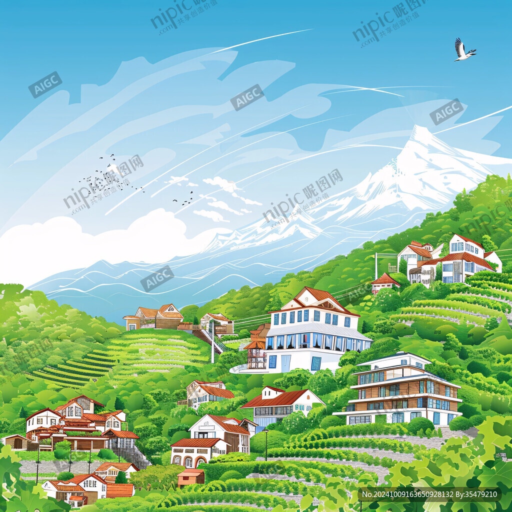 歐式地產(chǎn)山峰觀景房