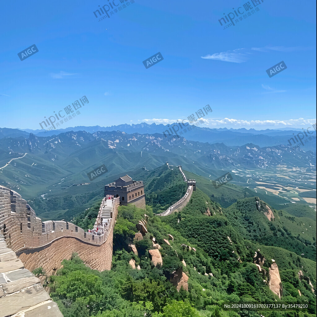 高聳入云的長城
