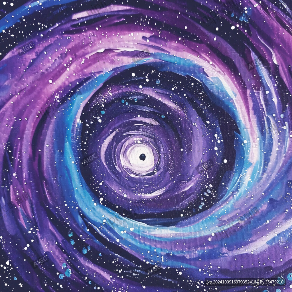 紫色漩渦星空