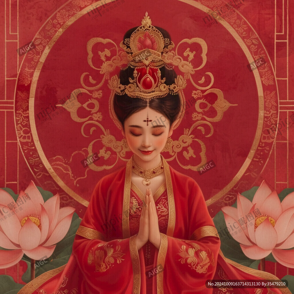 紅金唐代宮廷風(fēng)