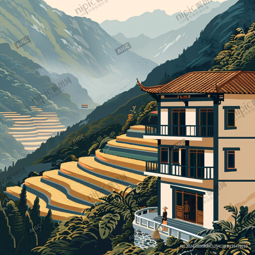 涼山建筑插畫(huà)
