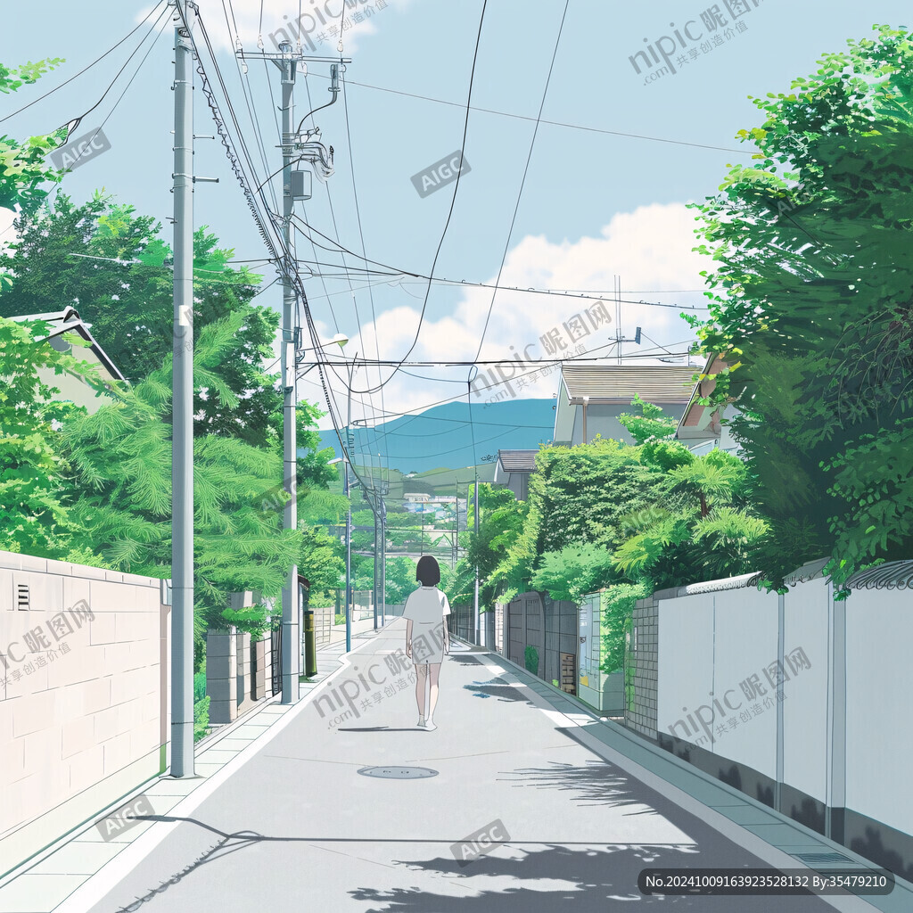 日系風(fēng)景插畫