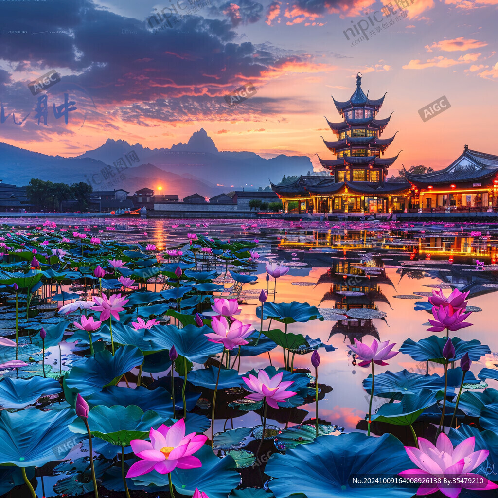 黃昏蓮花池