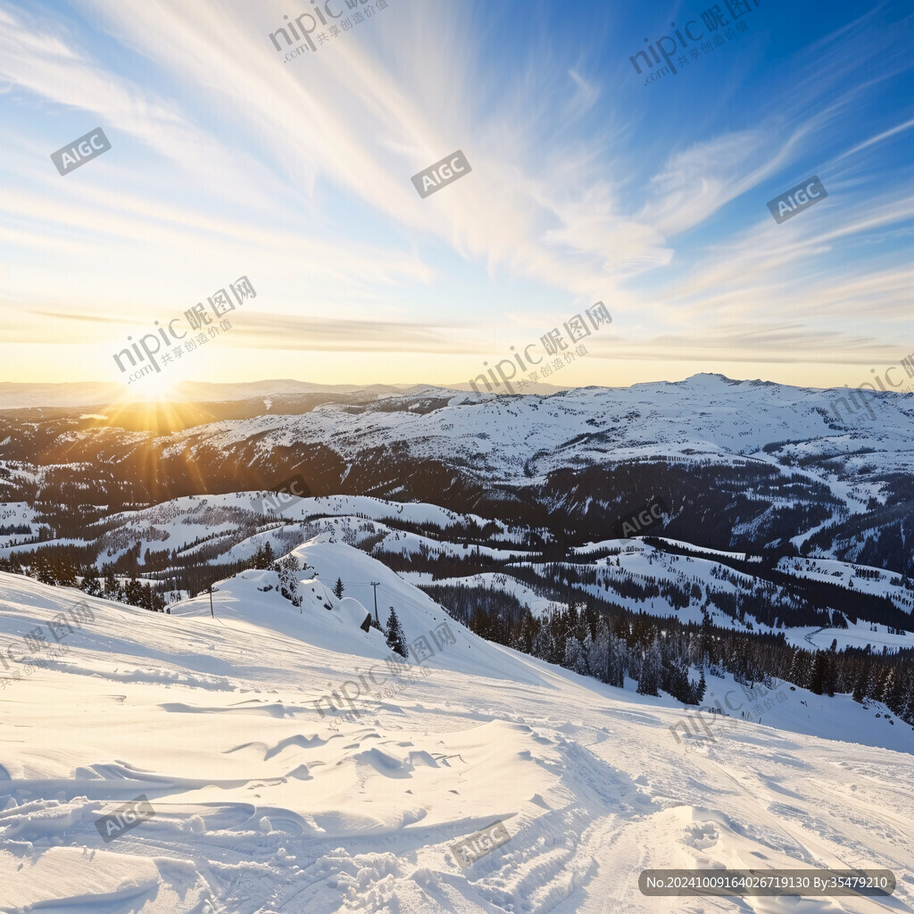 雪地陽光太陽生長