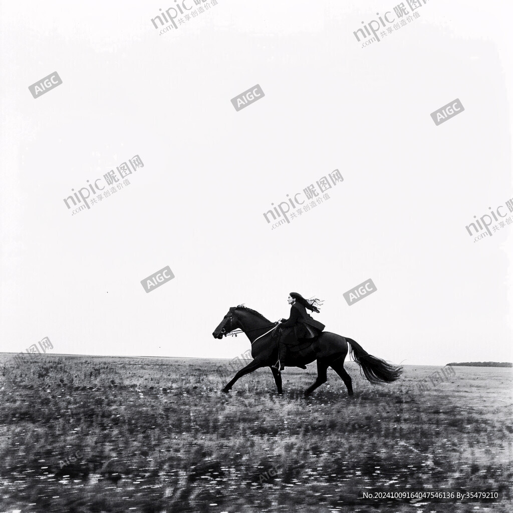 牽馬的蒙古族男人