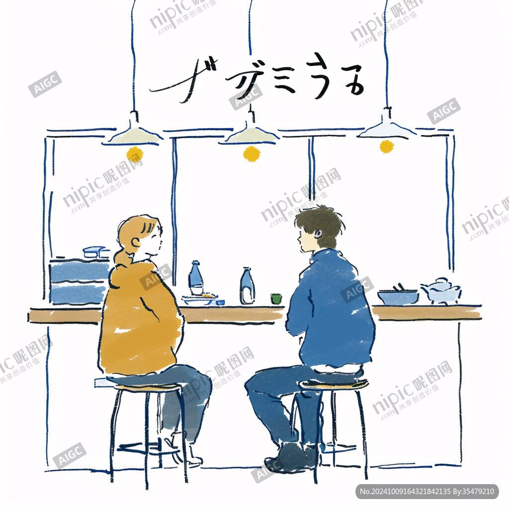 情侶日?；?dòng)插畫