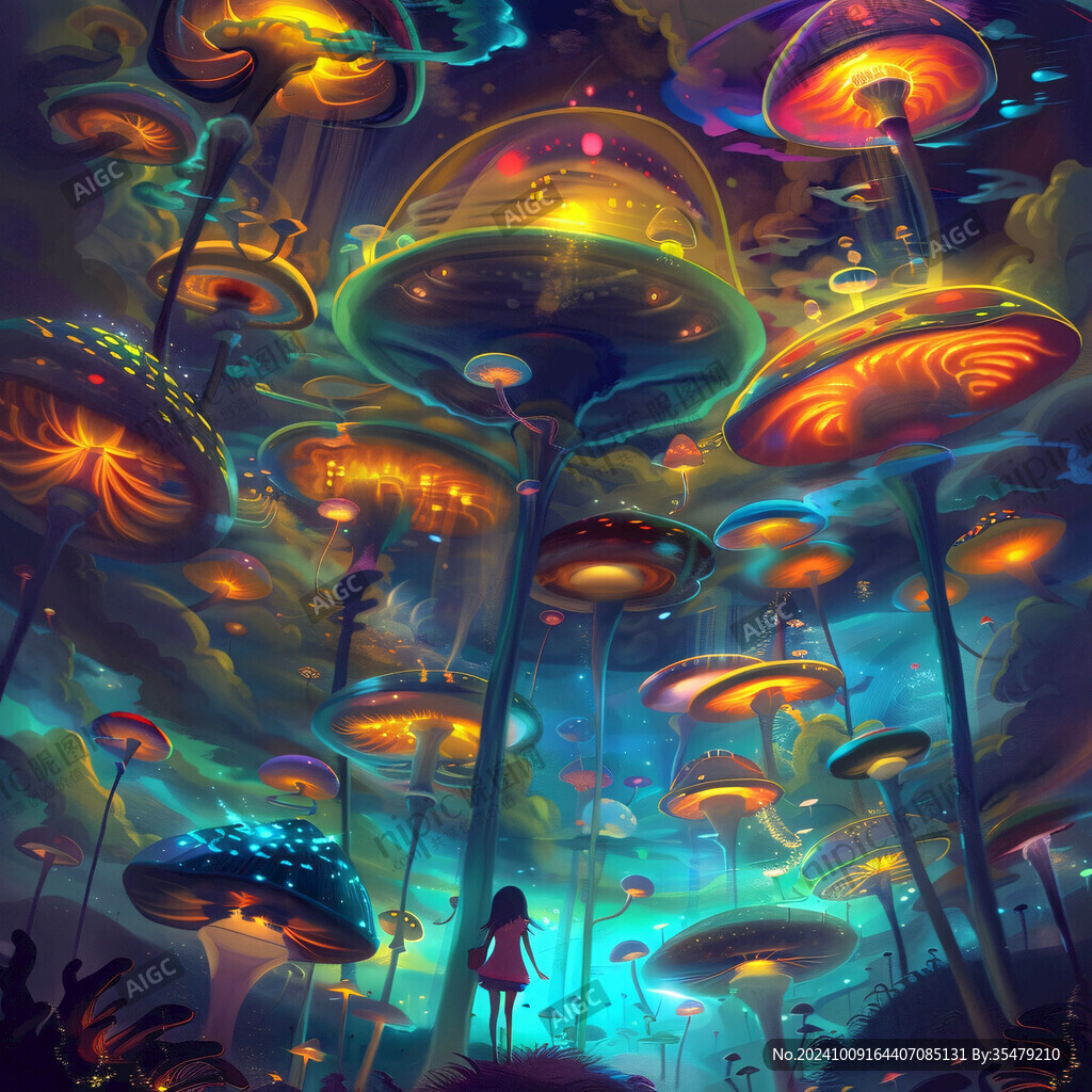 幻想夢境插畫