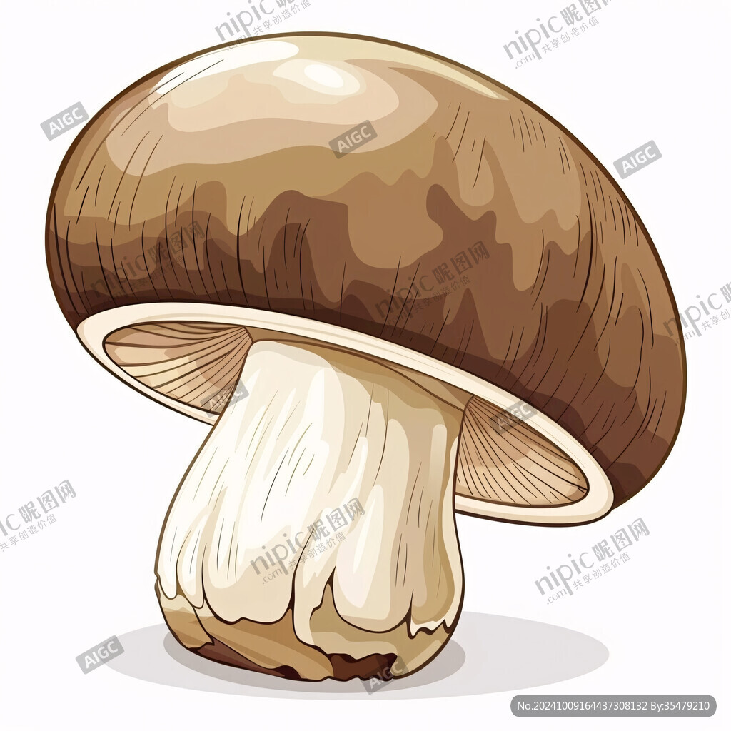 手繪香菇插畫