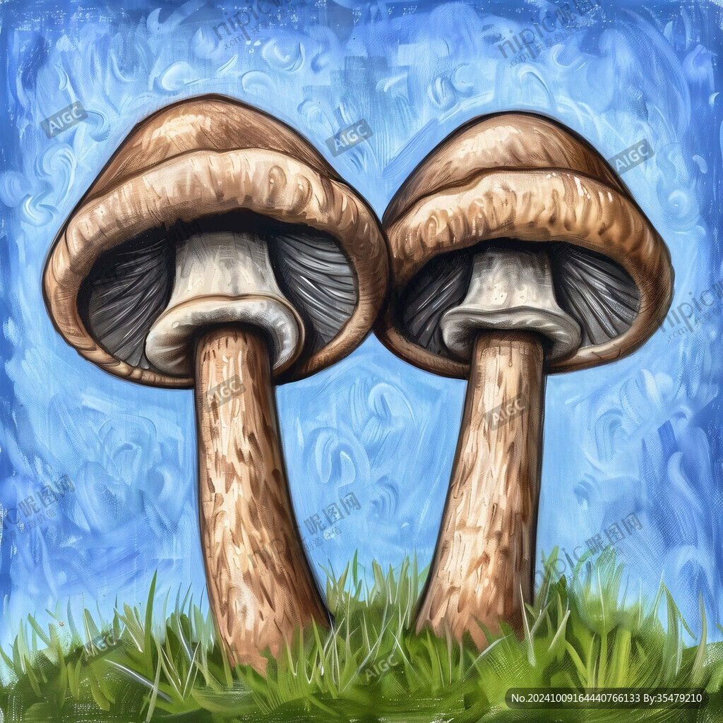 牛肝菌插畫