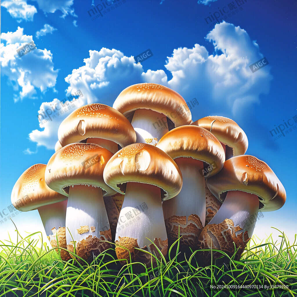 蘑菇背景素材