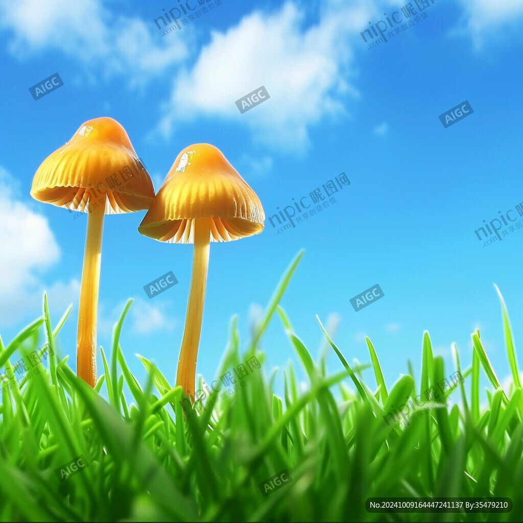 陽光草地蘑菇