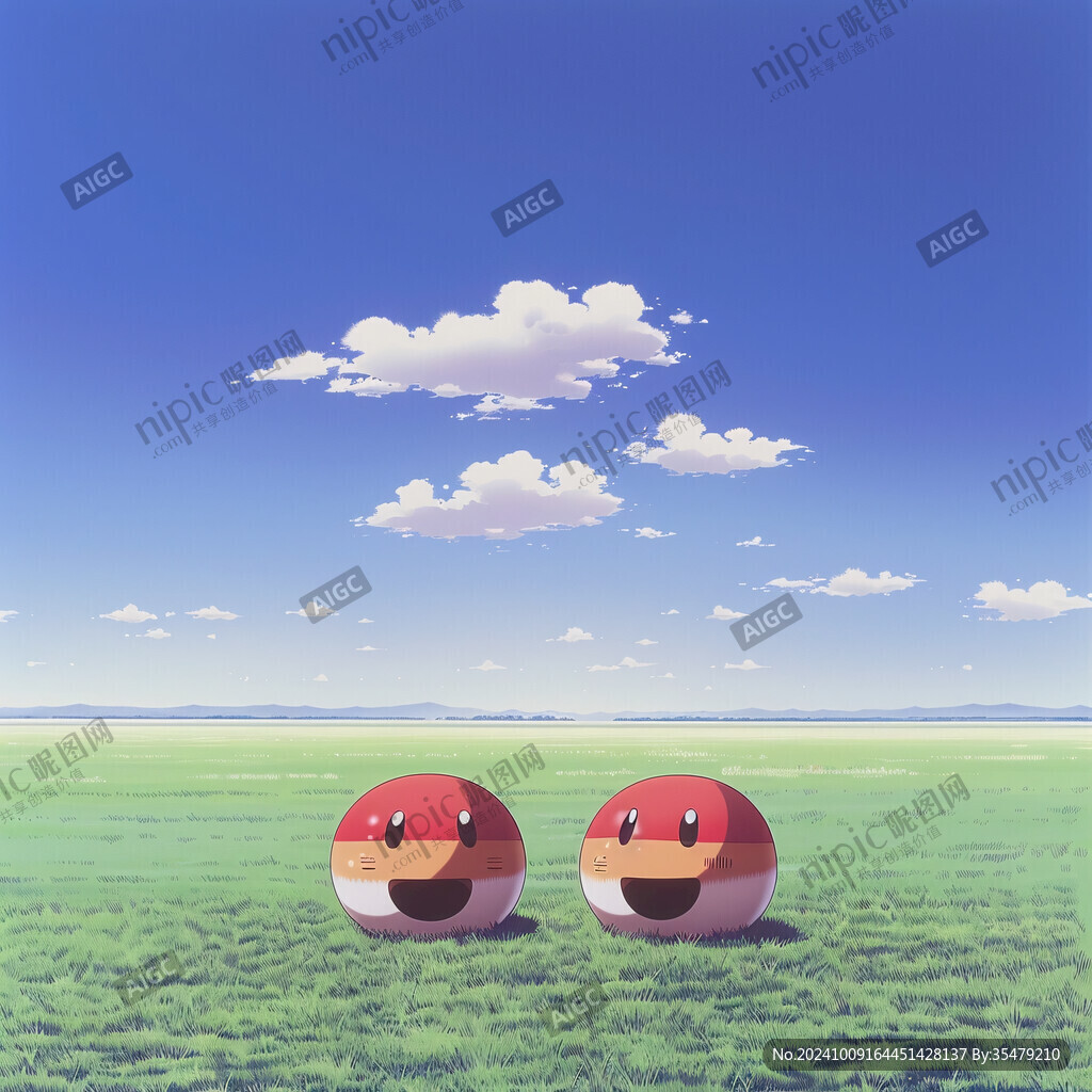 笑口常開景觀插畫